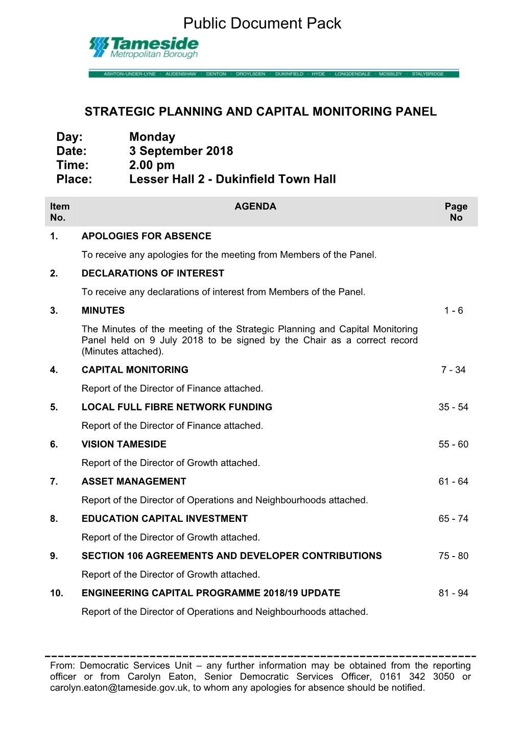 (Public Pack)Agenda Document for Strategic Planning