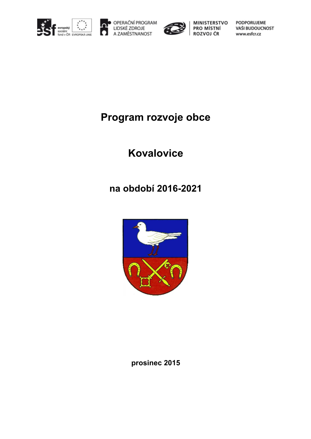 Program Rozvoje Obce Kovalovice