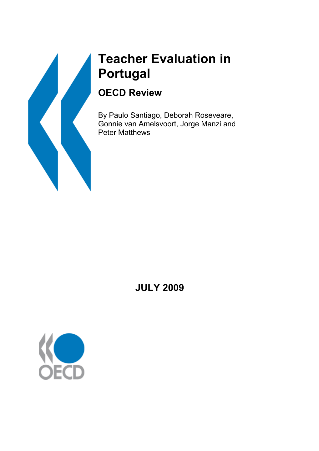 Teacher Evaluation in Portugal OECD Review