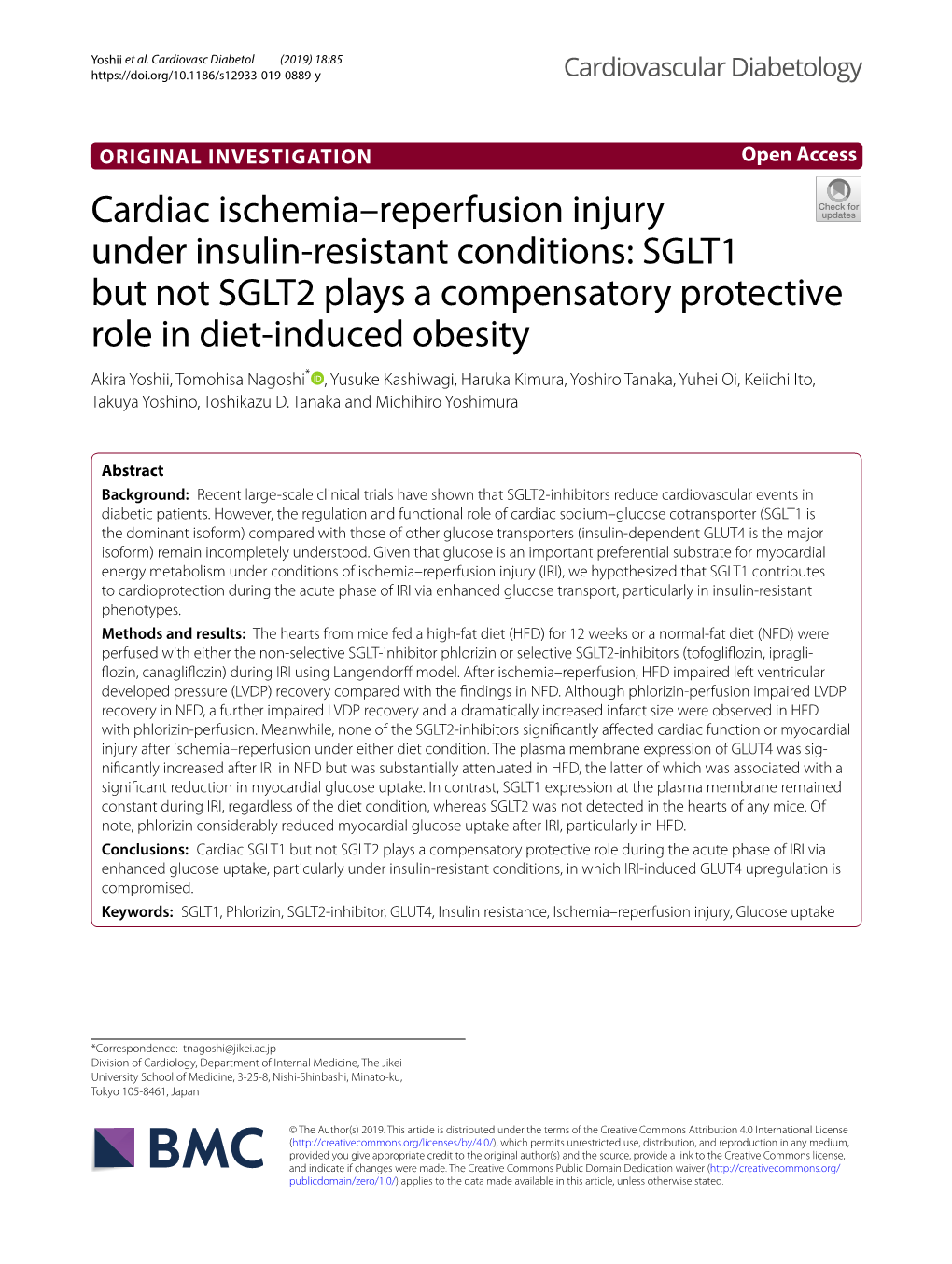 Cardiac Ischemia–Reperfusion Injury Under Insulin-Resistant Conditions