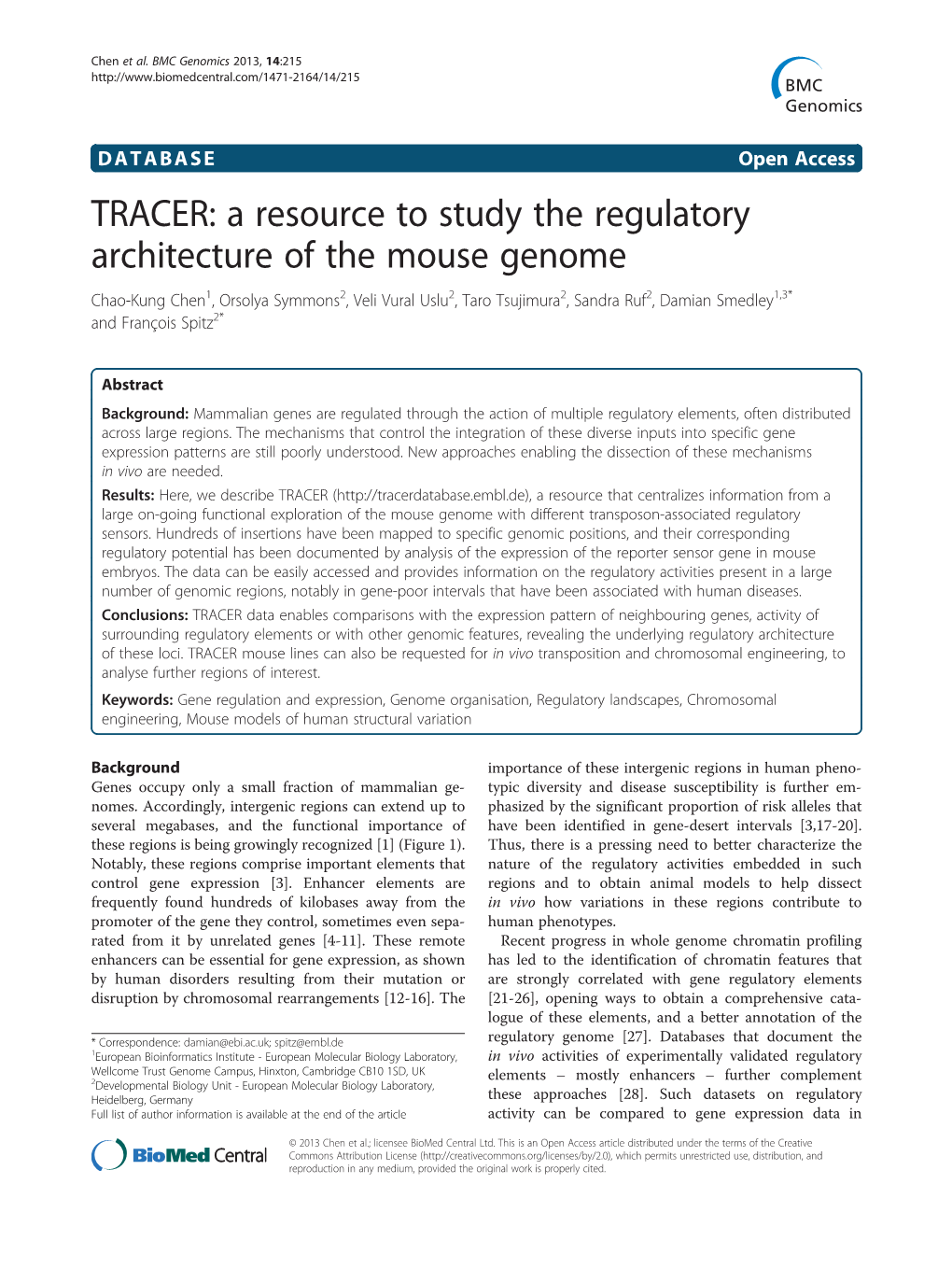 A Resource to Study the Regulatory Architecture of the Mouse Genome