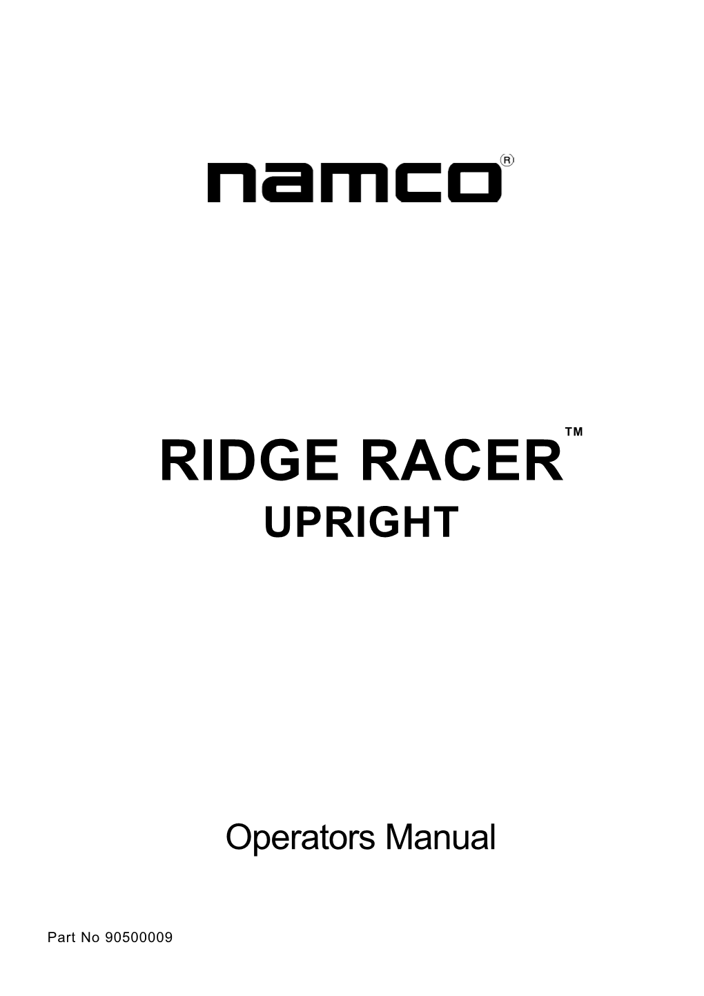 Ridge Racer Upright