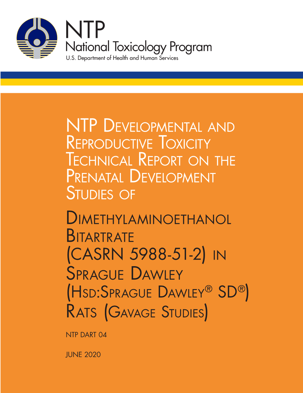 DART-04: Prenatal Development Studies of Dimethylaminoethanol