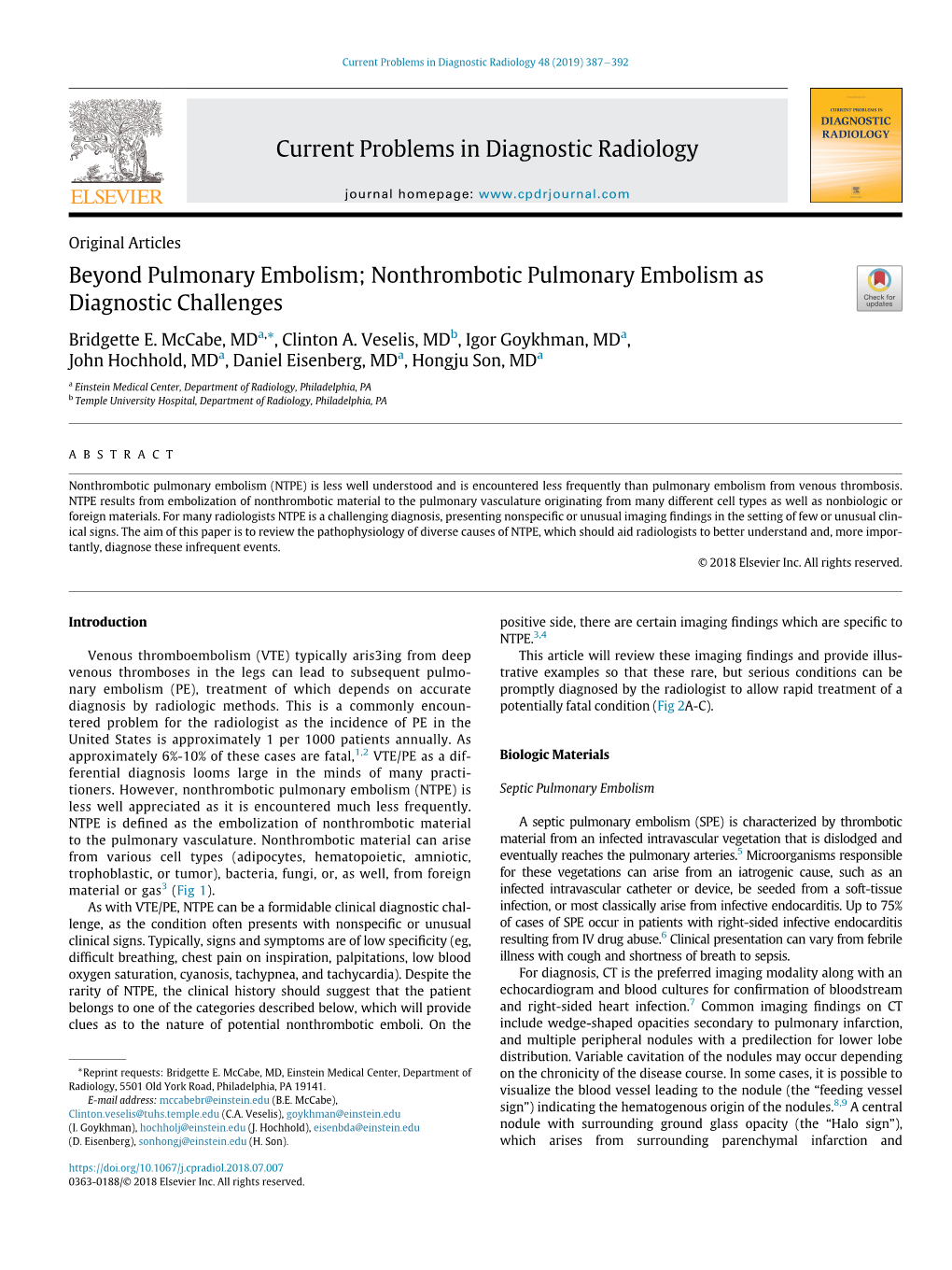 Beyond Pulmonary Embolism; Nonthrombotic Pulmonary Embolism As Diagnostic Challenges