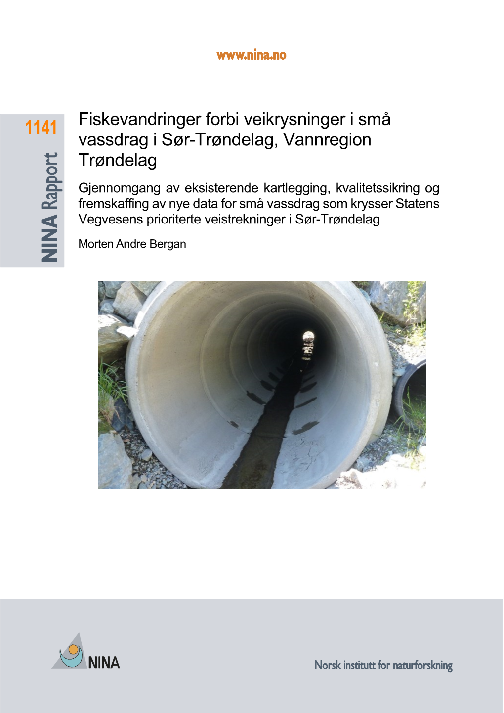 Fiskevandringer Forbi Veikrysninger I Små Vassdrag I Sør-Trøndelag, Vannregion Trøndelag