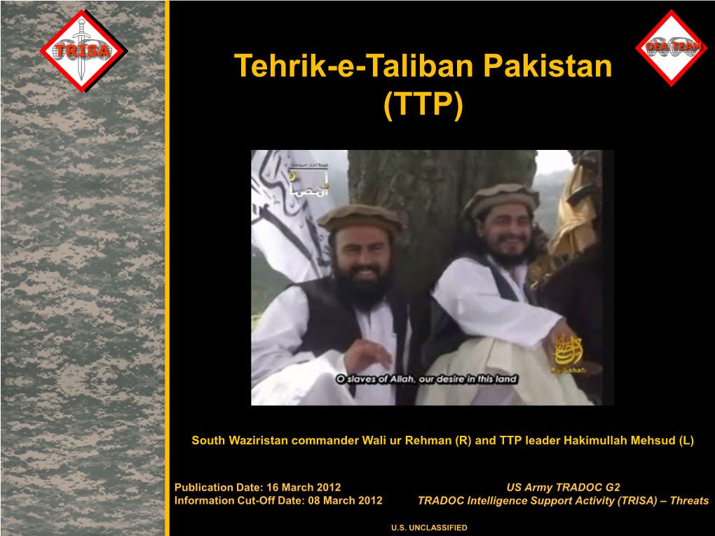 Tehrik-E-Taliban Pakistan