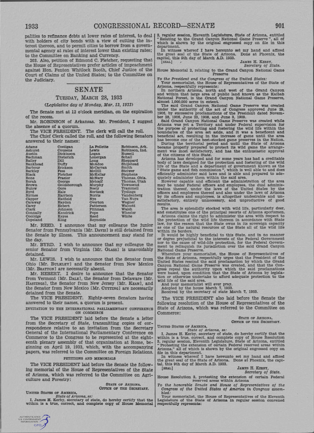 Congressional Record-Senate Senate