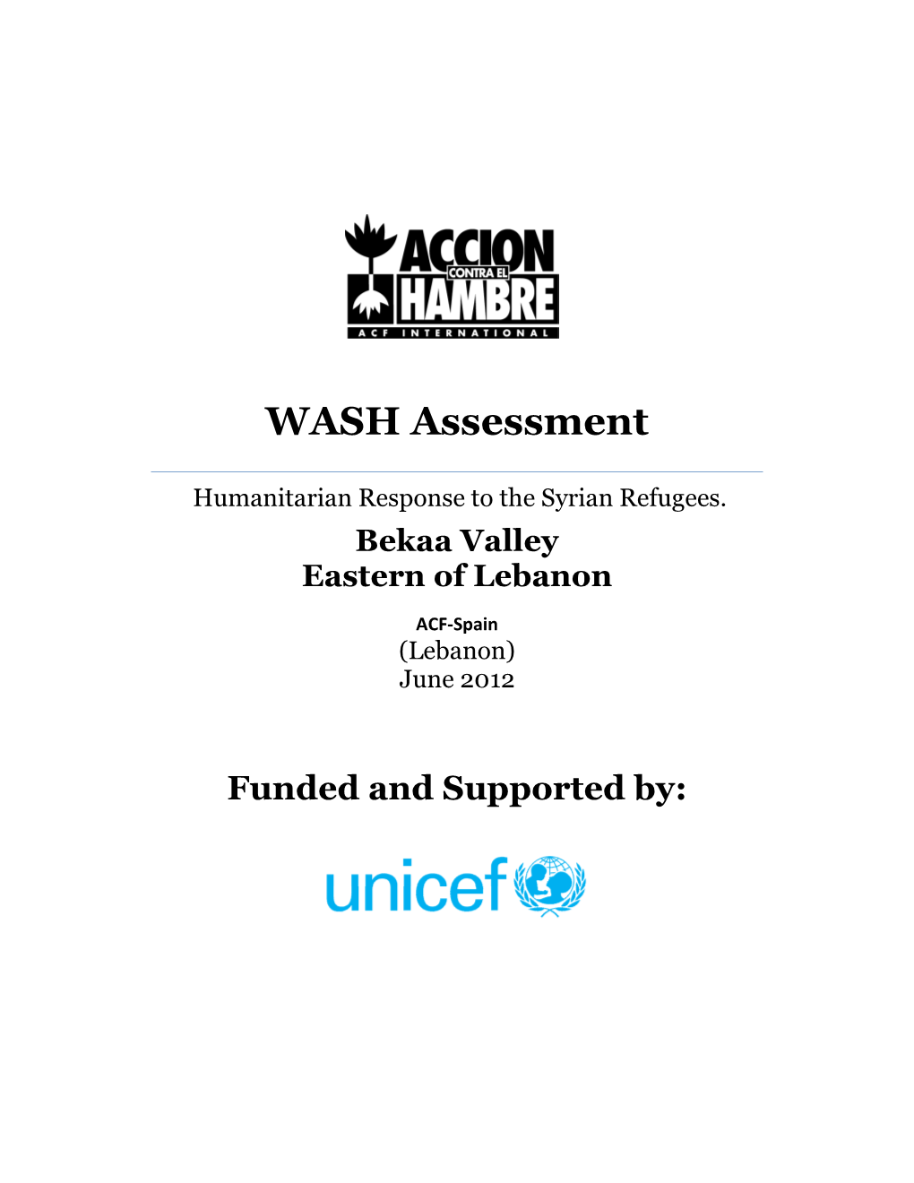 WASH Assessment