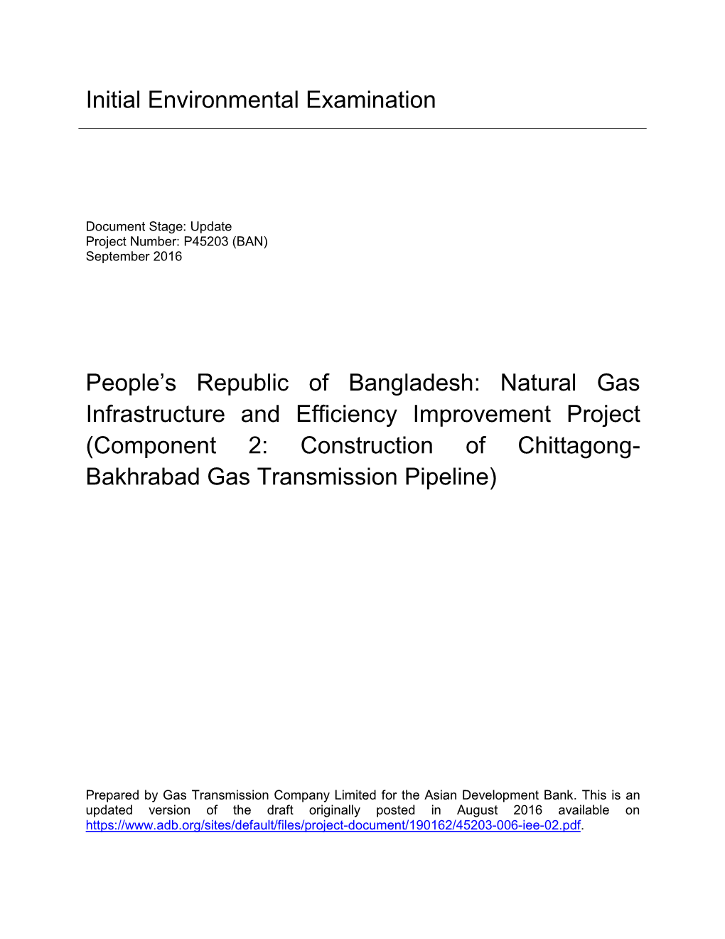 Draft IEE-Component 2 GTCL