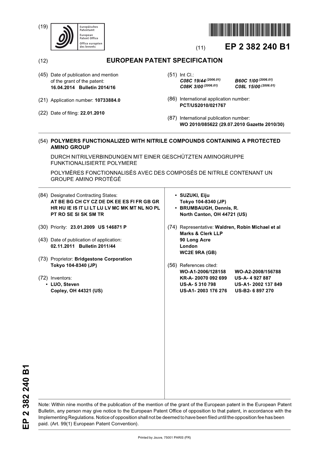 Polymers Functionalized with Nitrile Compounds