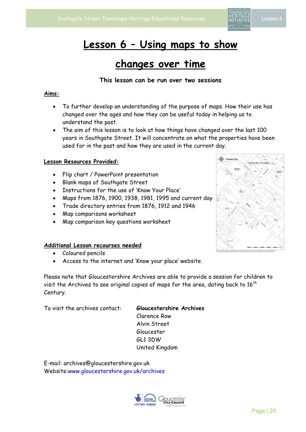 Lesson 6 – Using Maps to Show Changes Over Time