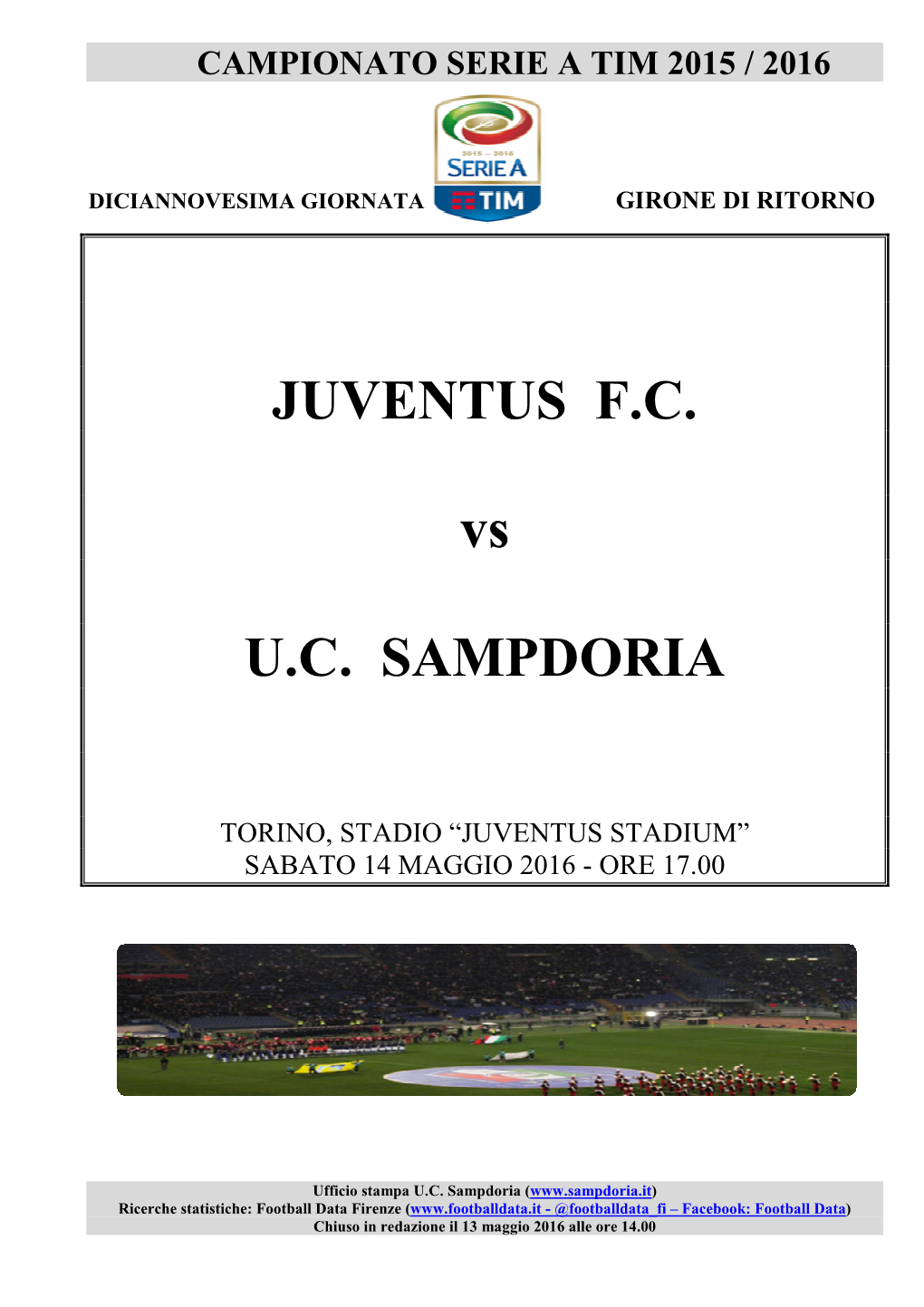 Juventus-Sampdoria