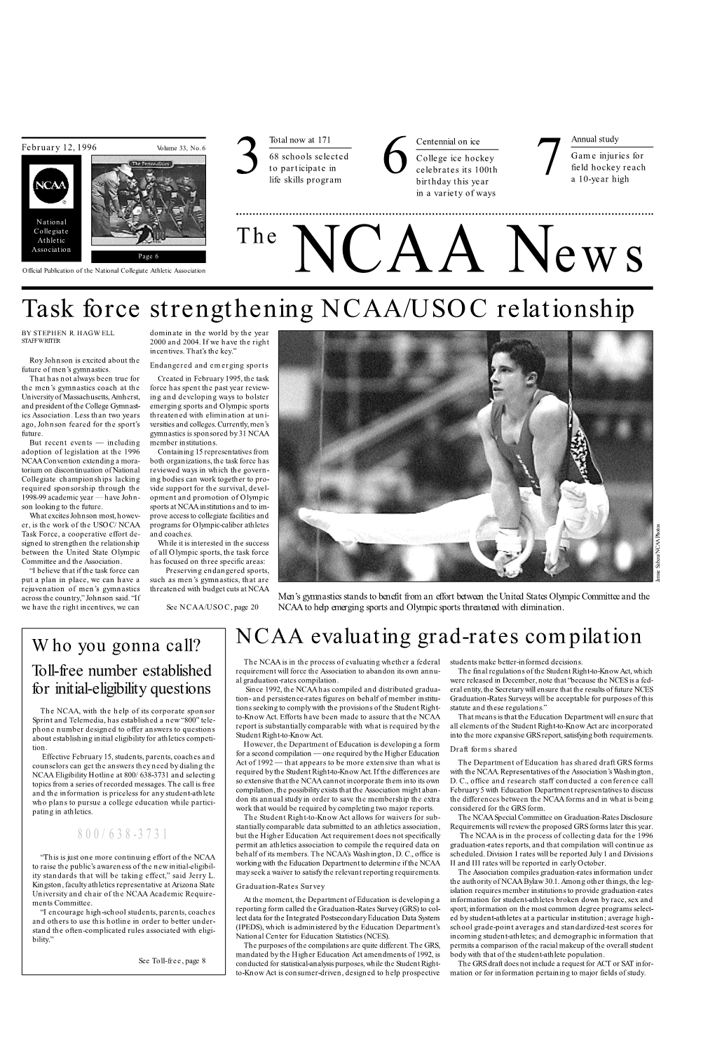 Task Force Strengthening NCAA/USOC Relationship by STEPHEN R
