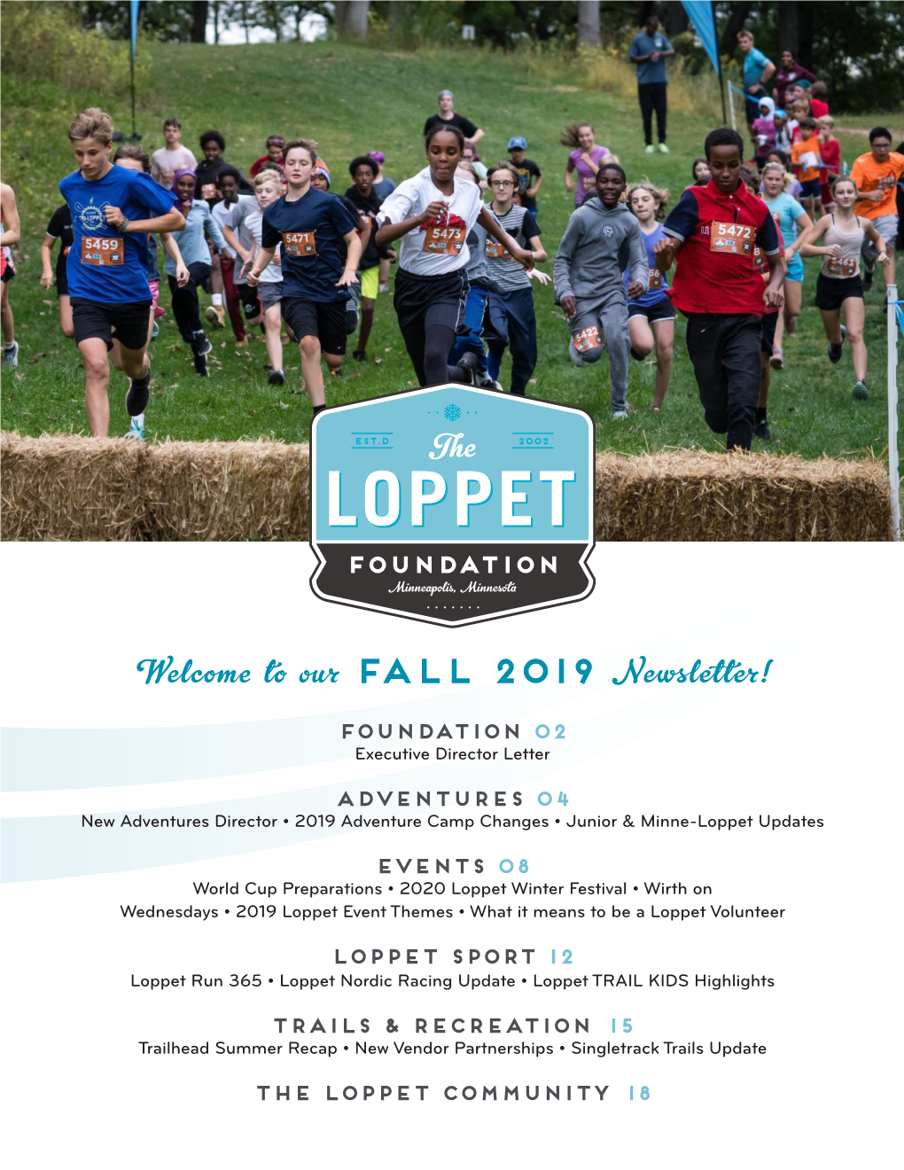 FALL 2019 Newsletter!