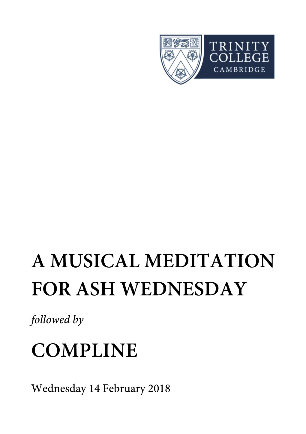 A Musical Meditation for Ash Wednesday Compline