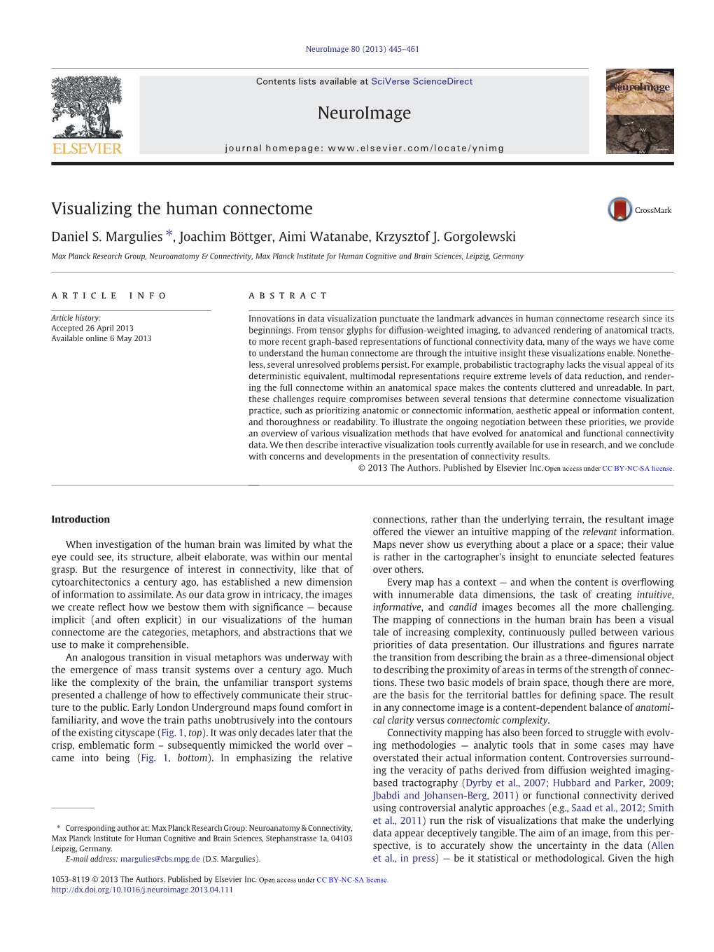 Visualizing the Human Connectome