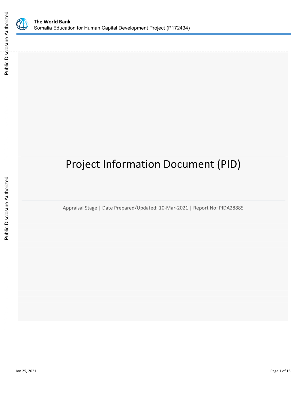 World Bank Document