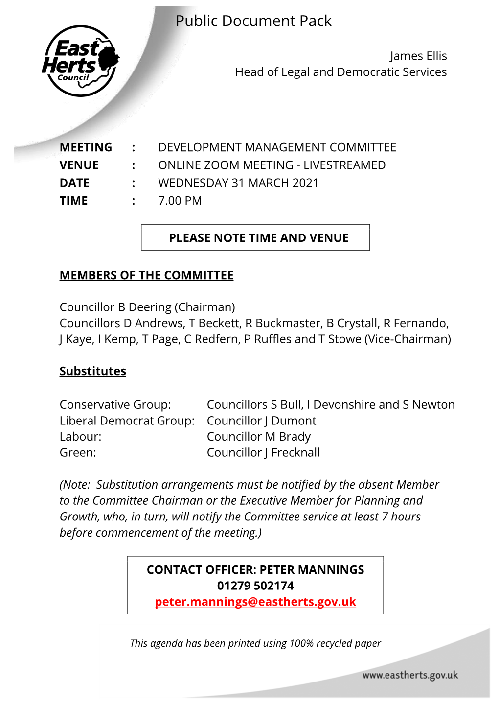 (Public Pack)Agenda Document for Development Management