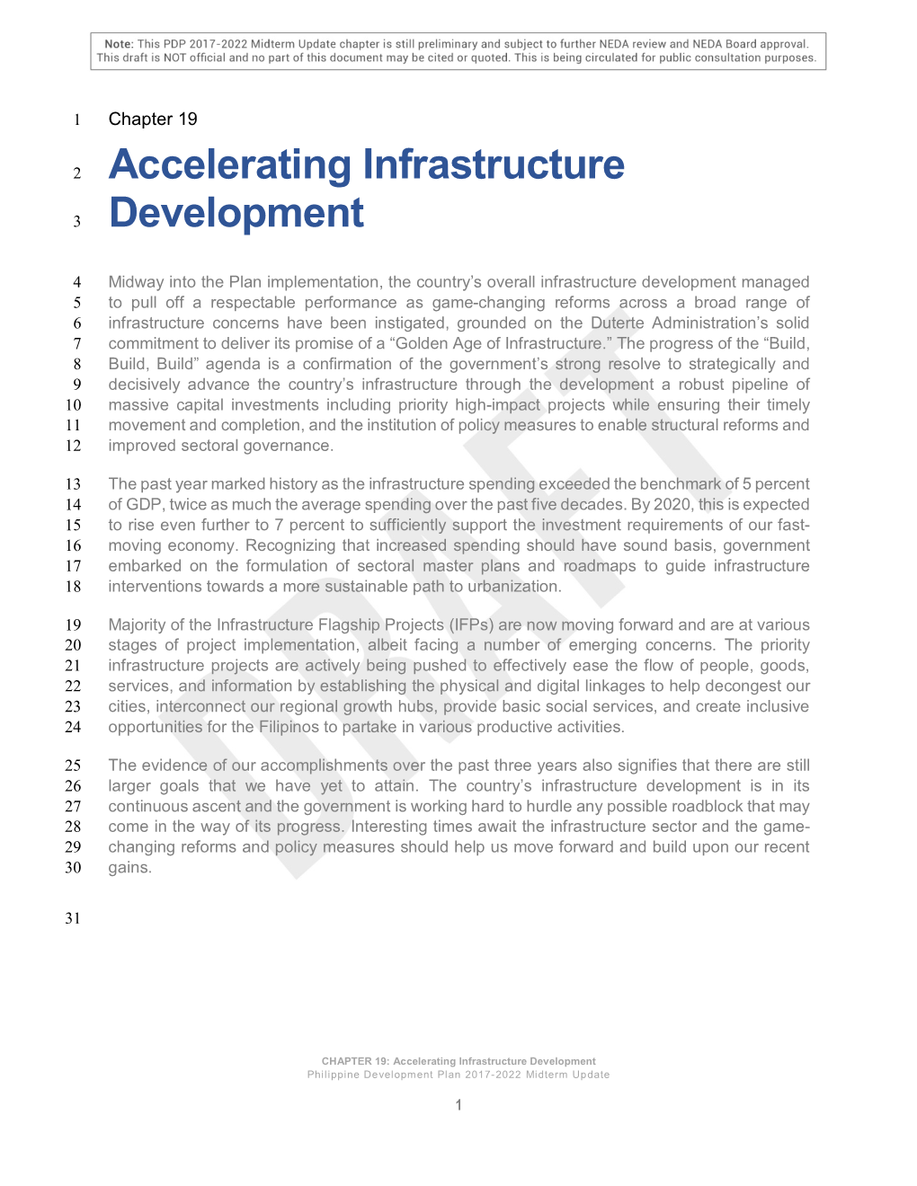 Accelerating Infrastructure 3 Development