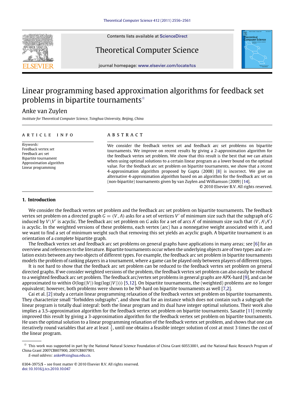 Linear Programming Based Approximation Algorithms for Feedback Set Problems in Bipartite Tournaments