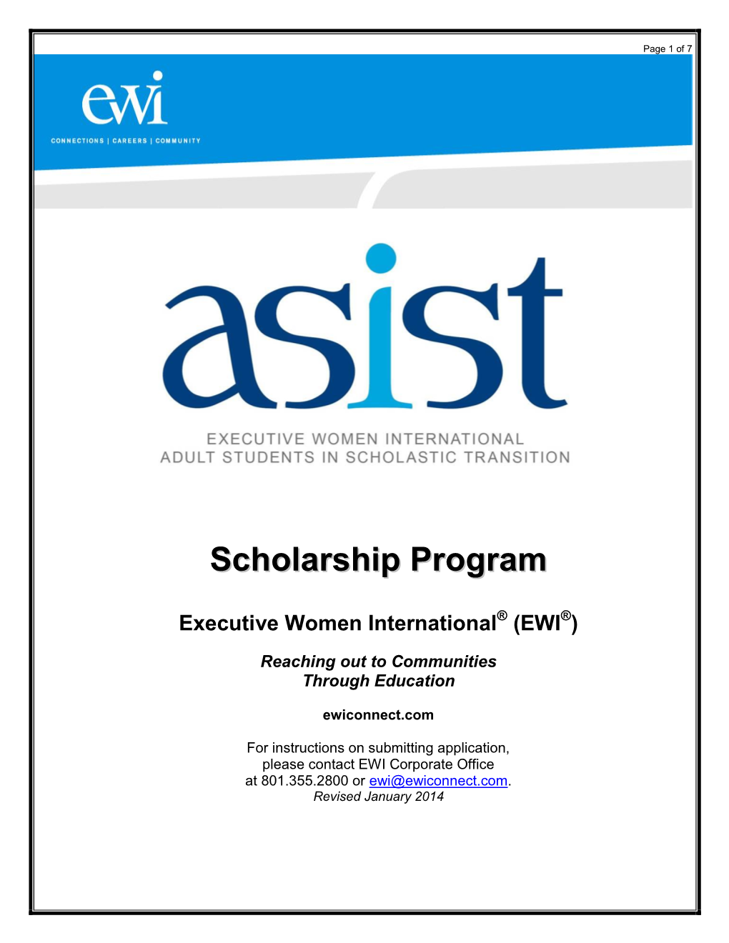 Scholarship Program