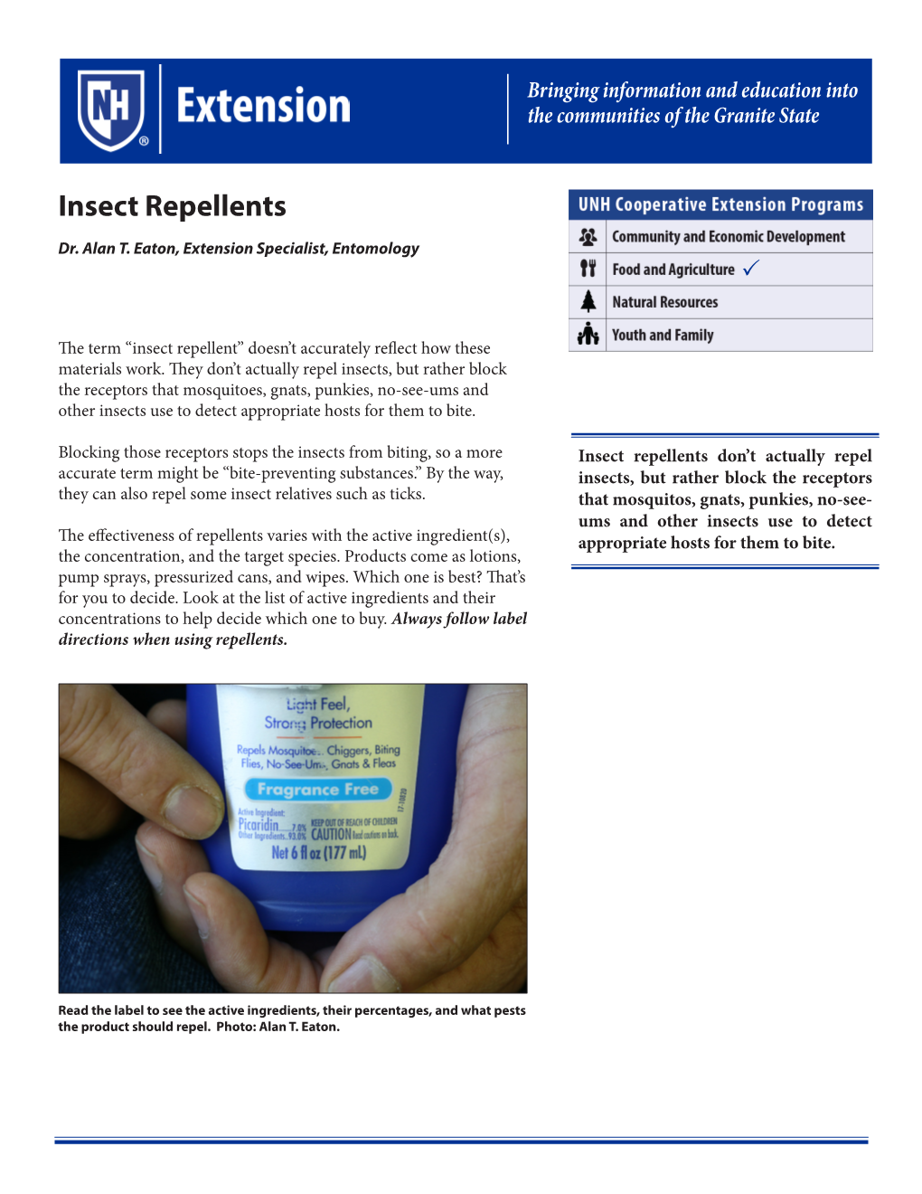 Insect Repellents