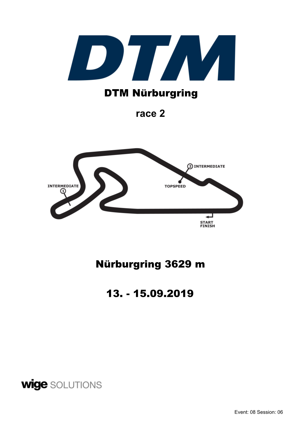 DTM Nürburgring Nürburgring 3629 M