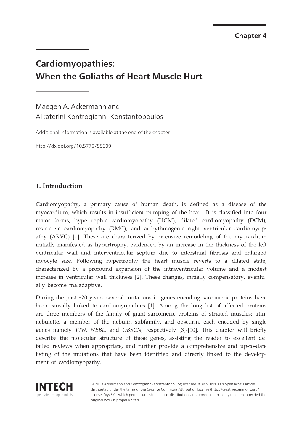 Cardiomyopathies: When the Goliaths of Heart Muscle Hurt