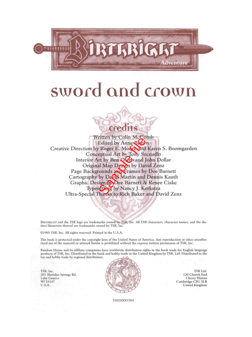 Sword and Crown