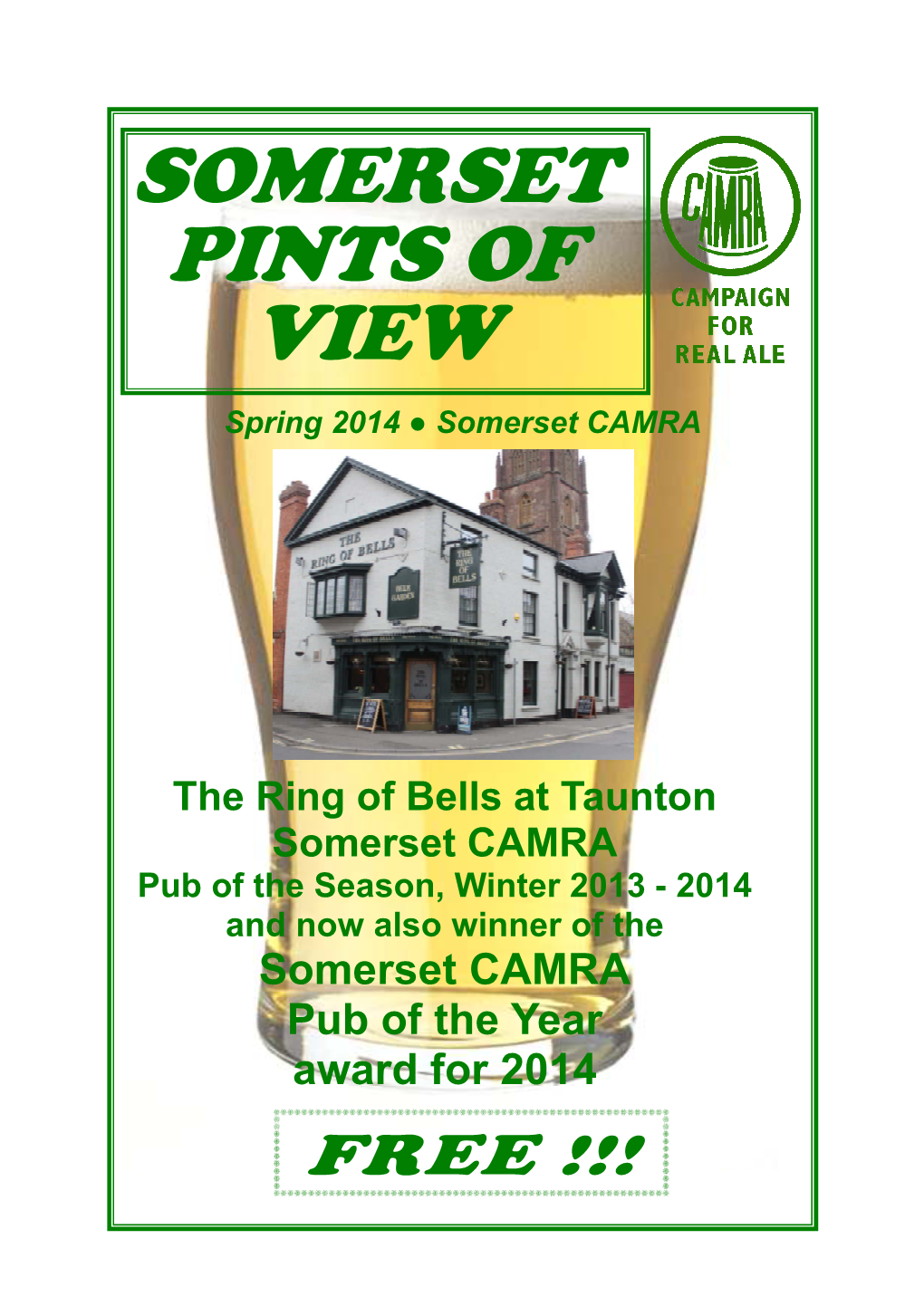 Pints of View Spring 2014.Pub