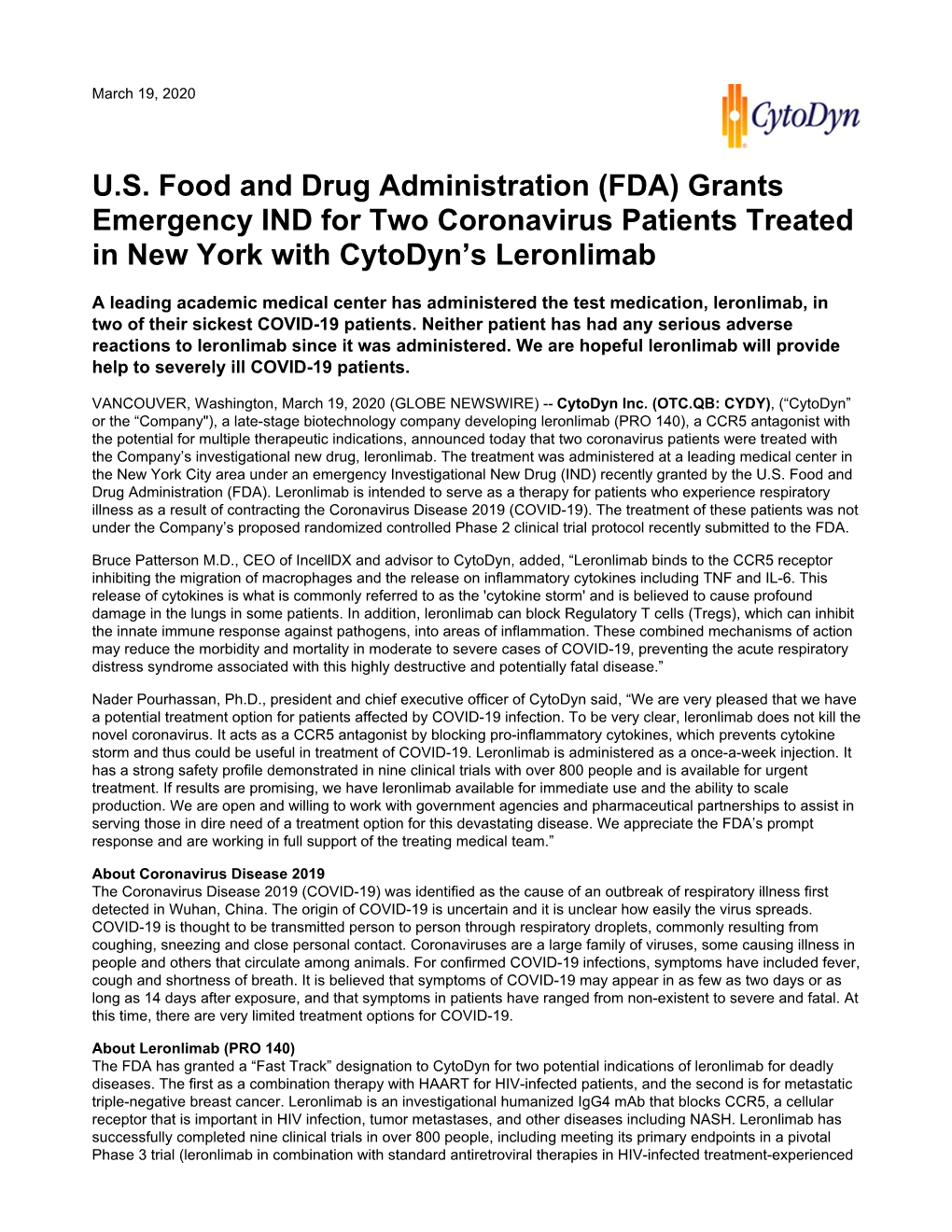 US Food and Drug Administration (FDA)