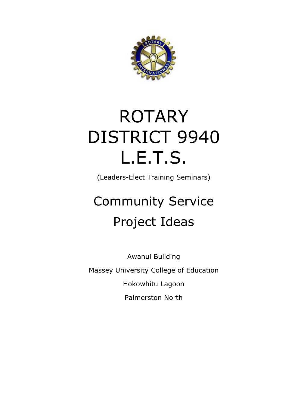 Rotary District 9940 L.E.T.S