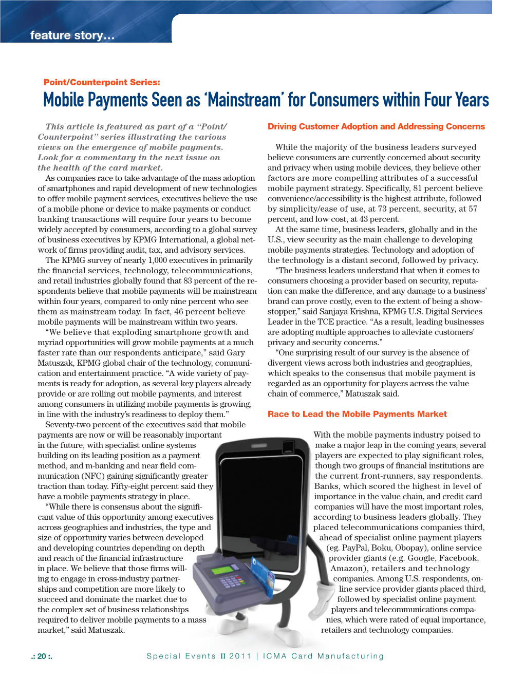 Mobile Payments Seen As 'Mainstream' for Consumers Within Four