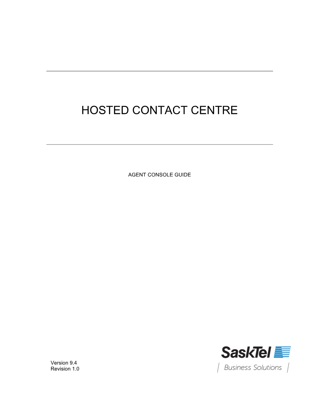 Hosted Contact Centre
