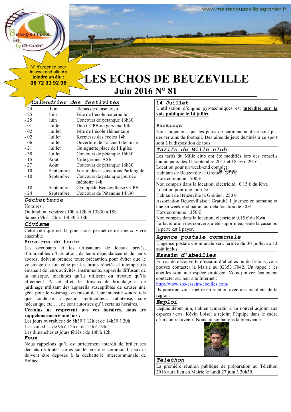 Les Echos De Beuzeville Juin 2016