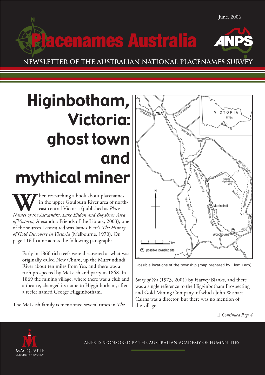 Higinbotham, Victoria: Ghost Town and Mythical Miner