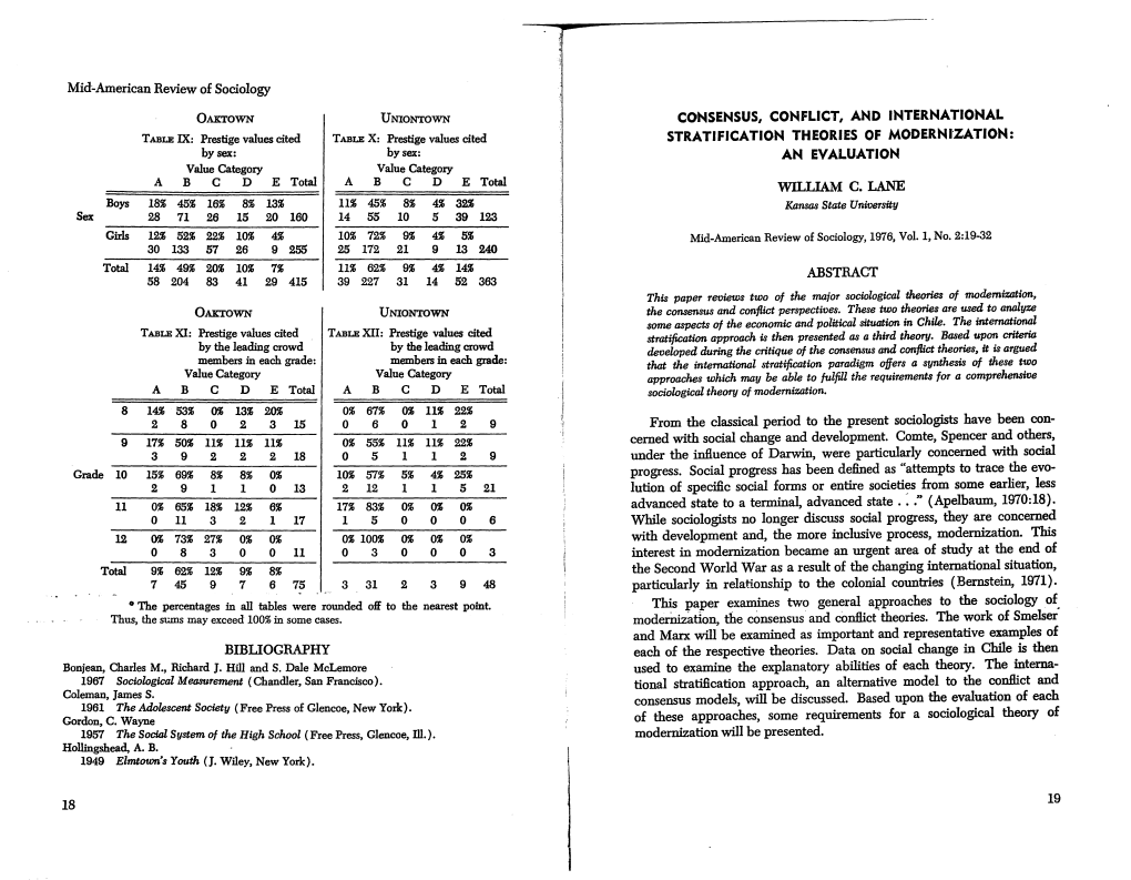 18 Consensus, Conflict, and International