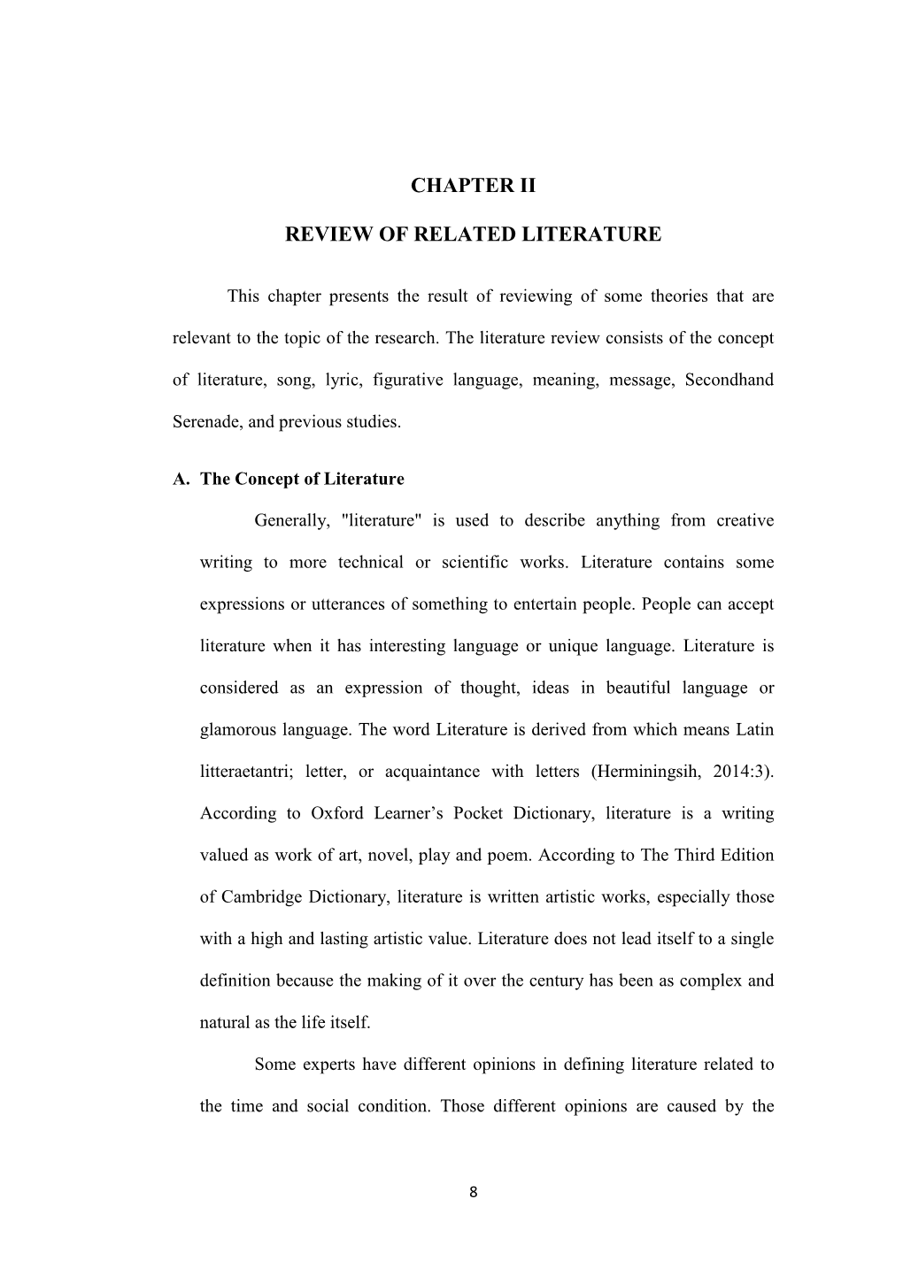 Chapter Ii Review of Related Literature