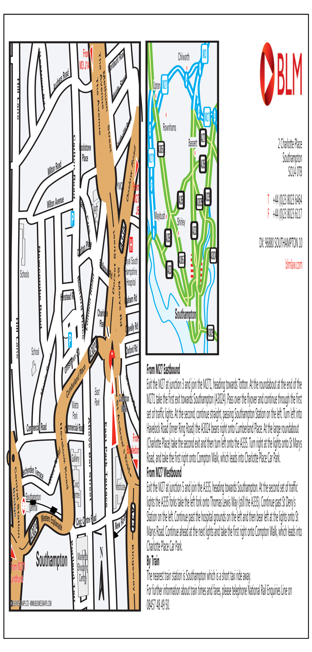 Office Map: BLM Southampton