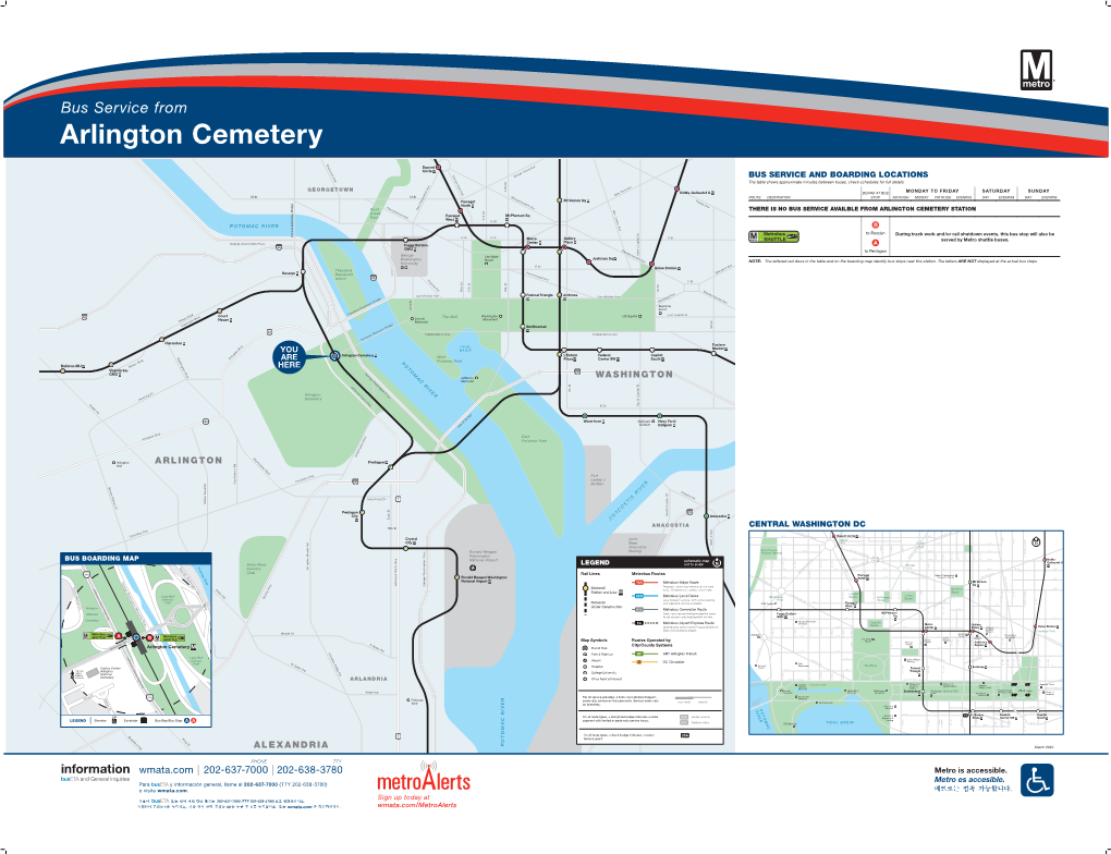 Bus Service from Arlington Cemetery