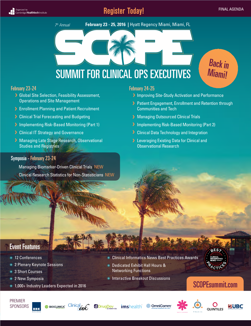 Summit for Clinical Ops Executives