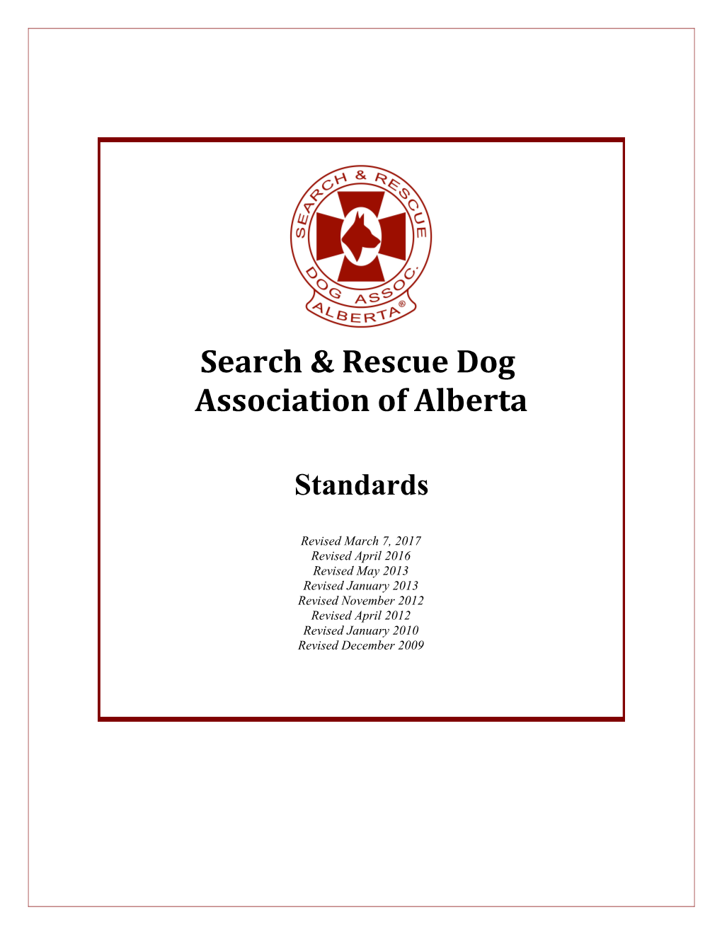 Search and Rescue Dog Association of Alberta