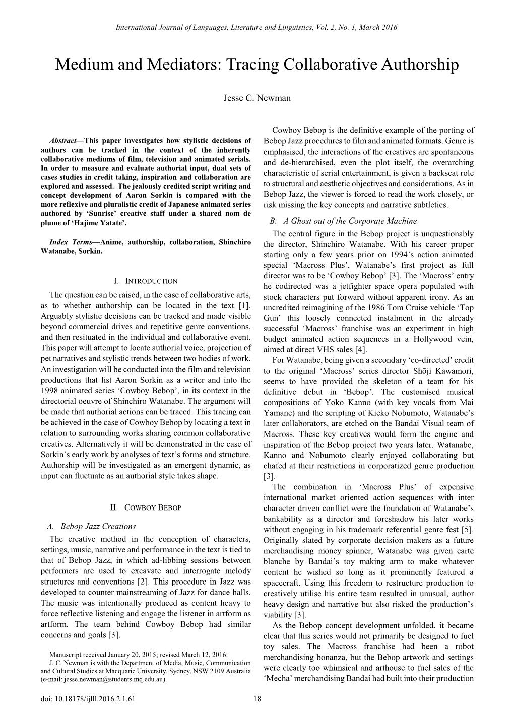 Medium and Mediators: Tracing Collaborative Authorship