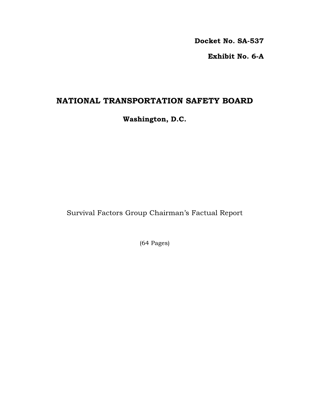 National Transportation Safety Board