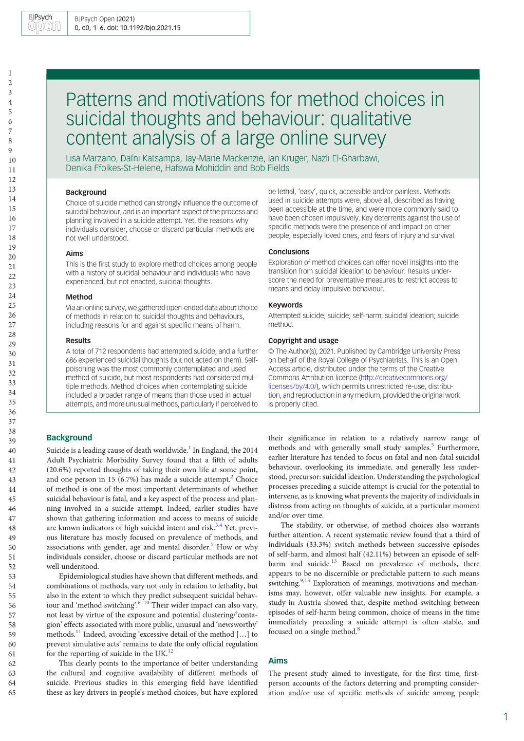 Patterns and Motivations for Method Choices In