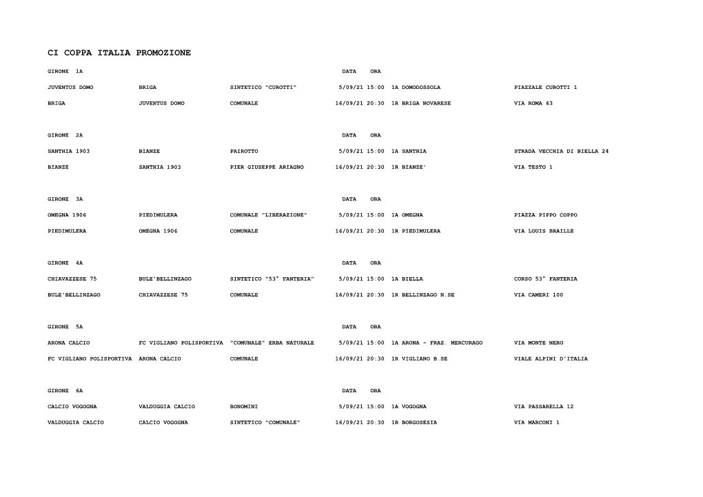 Ci Coppa Italia Promozione