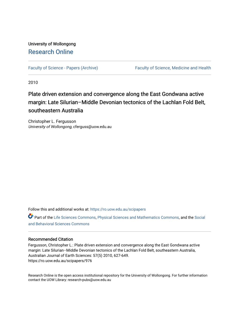 Plate Driven Extension and Convergence Along the East Gondwana Active Margin: Late Silurian–Middle Devonian Tectonics of the L