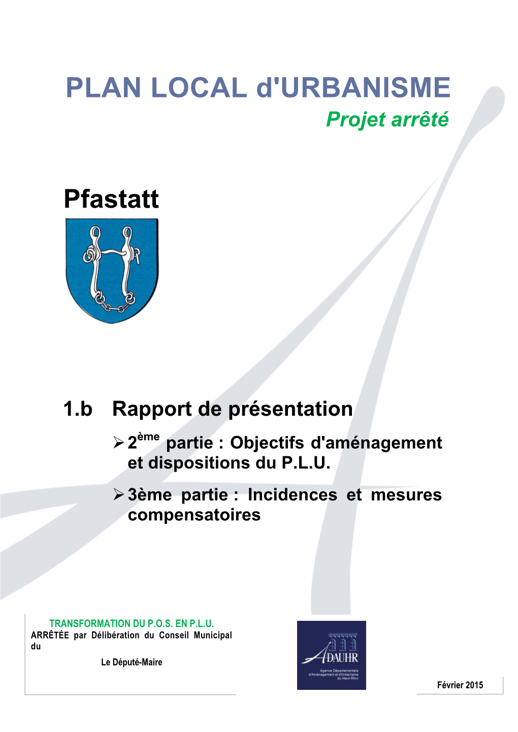 PLAN LOCAL D'urbanisme