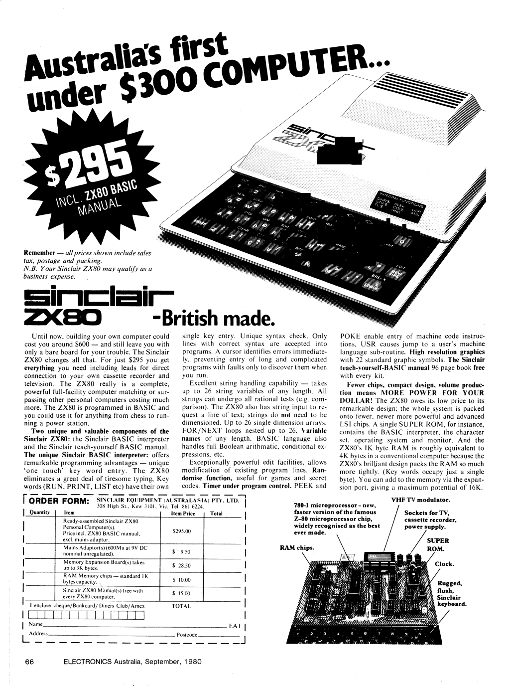 Sinclair ZX80; Microace