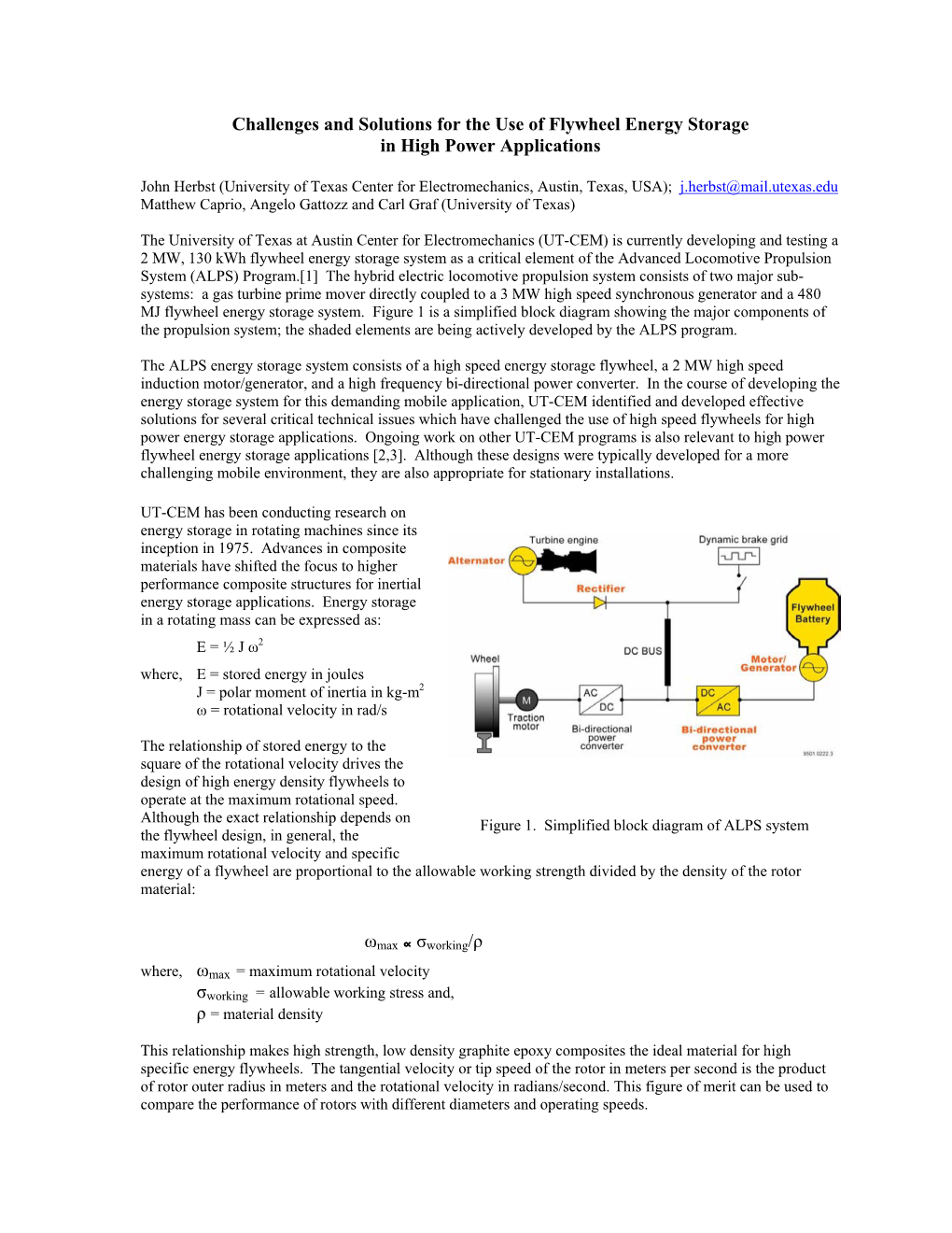 Challenges and Solutions for the Use of Flywheel Energy Storage in High Power Applications